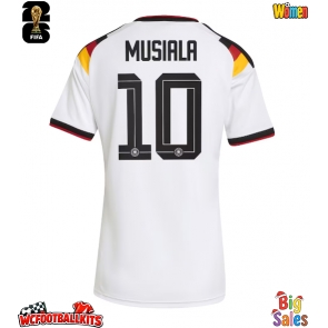 Germany Jamal Musiala #10 Replica Home Stadium Shirt for Women World Cup 2026 Short Sleeve